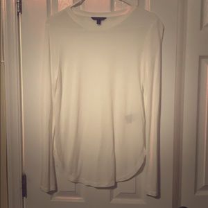 White long sleeve top
